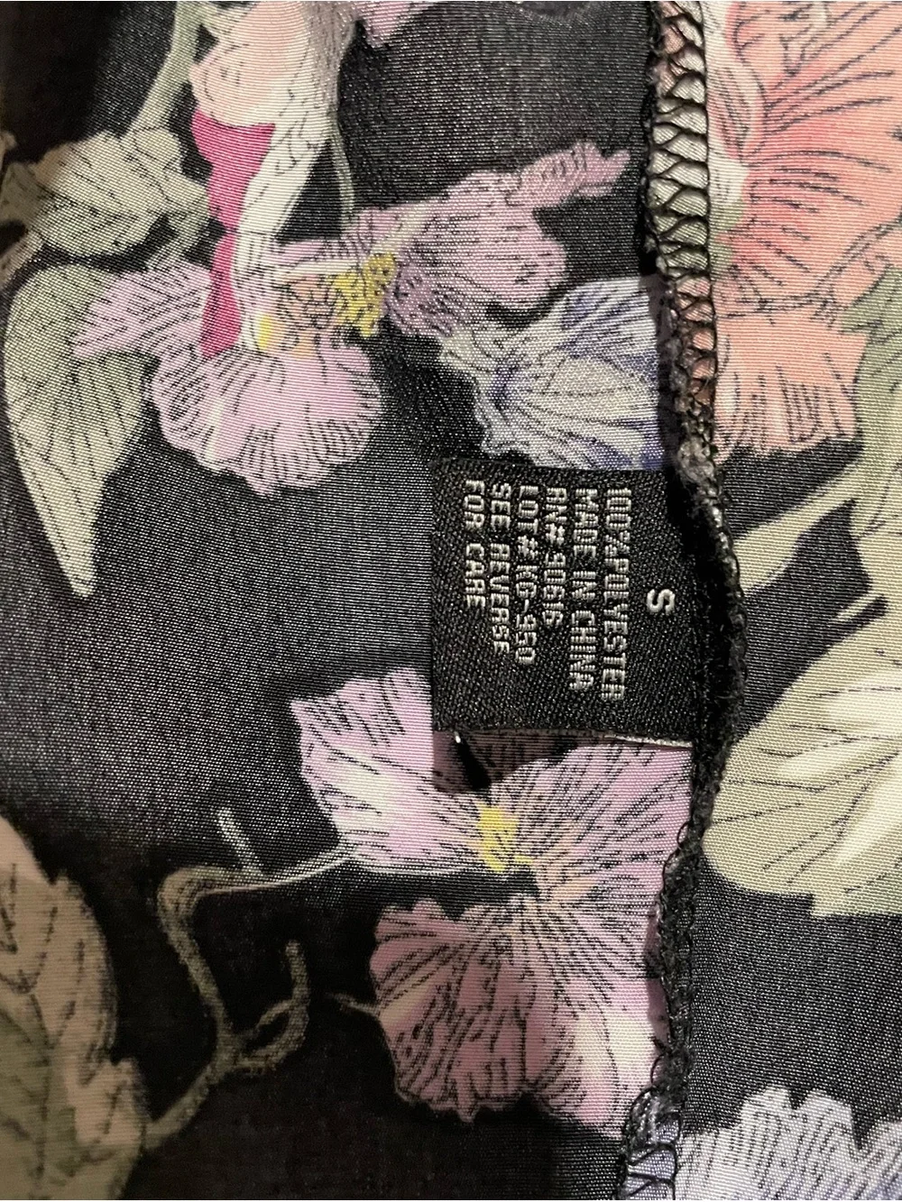 Black Floral Kimono